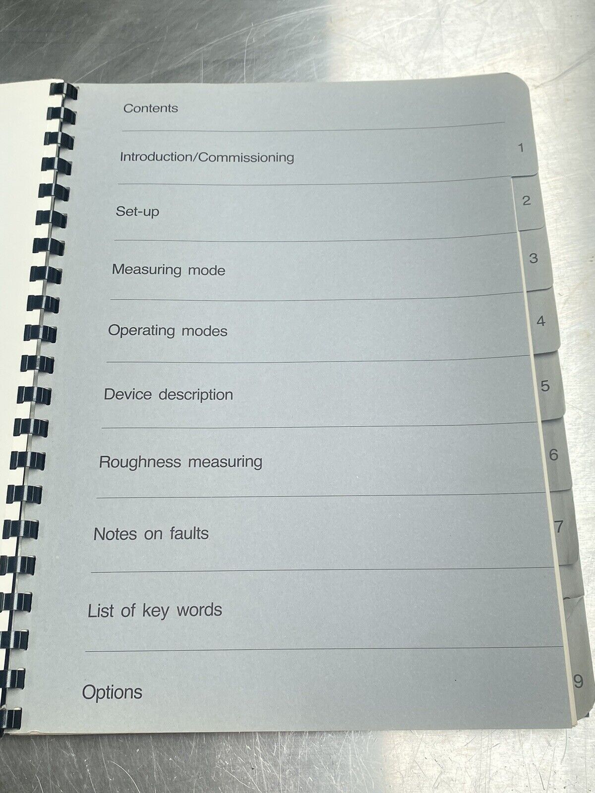 Hommel-tester T 2000 - Users Manual /Instructions Book