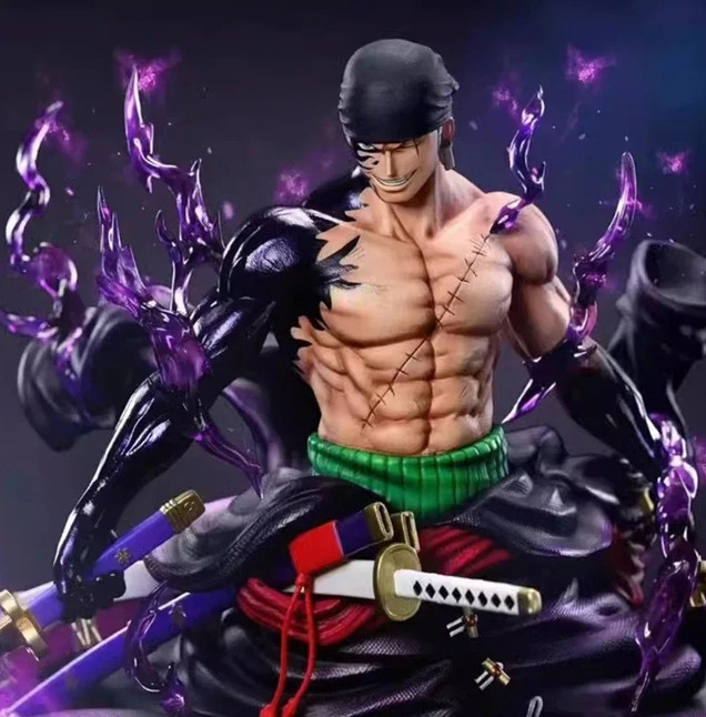 In Stock 25cm Anime One Piece Zoro Figures Sky Painting Roronoa Zoro Action Figu