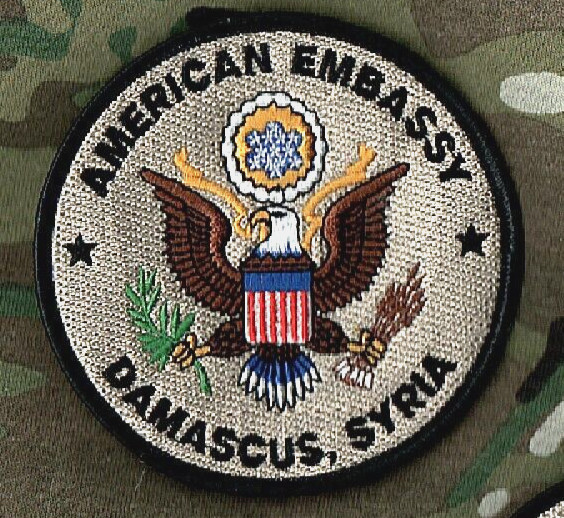 CLUB MED DAMASCUS SYRIA DESERT SANDBOX DSS CIA SAD vêlkrö US EMBASSY INSIGNIA