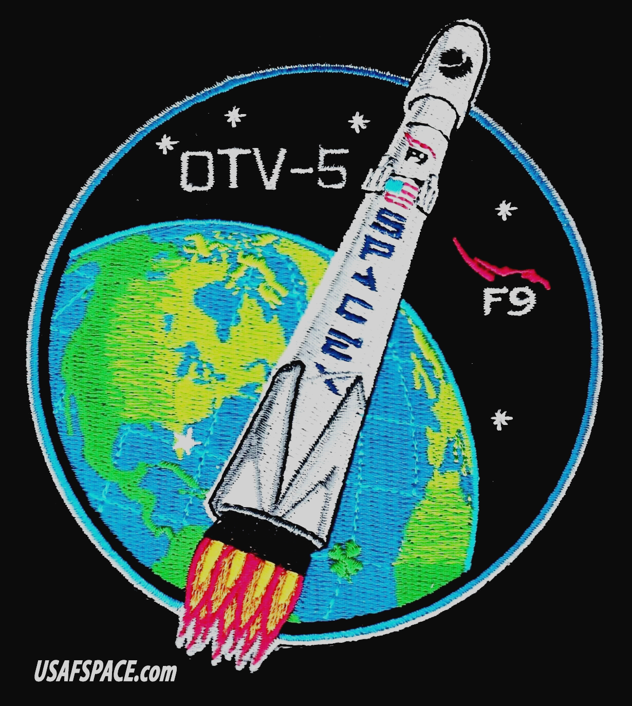 Authentic OTV-5 - SPACEX - FALCON 9 Launch X-37-B USAF DOD SPACE Mission PATCH