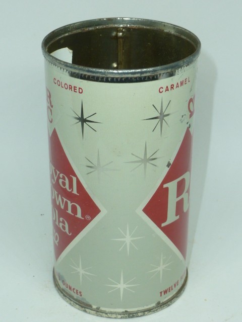 Empty Top Opened 12oz Royal Crown Cola Vintage Can