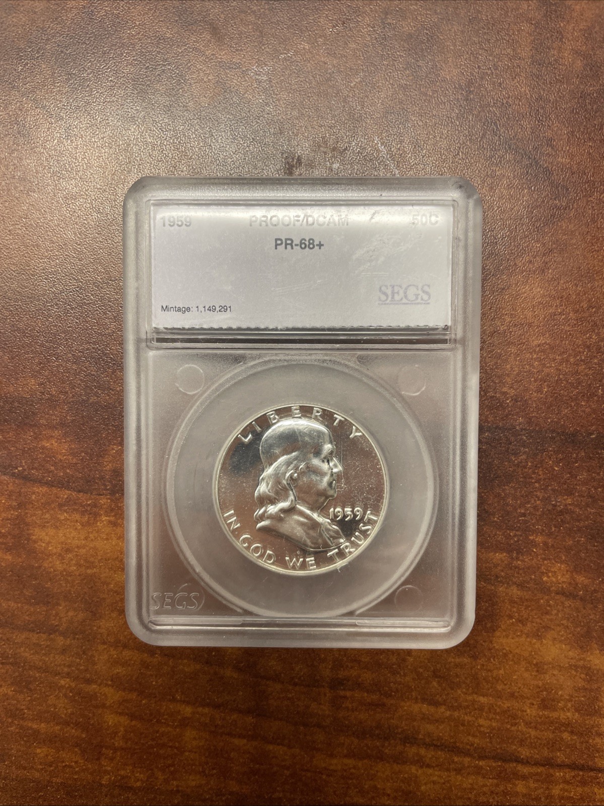 1959 Franklin Half Dollar Proof Full Bell Line