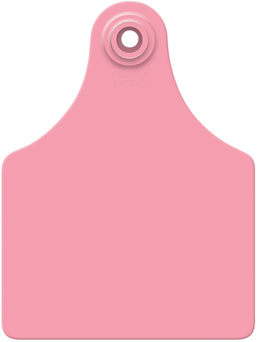 Allflex Global Maxi Blank Cattle Ear Tags 25 Count Pink