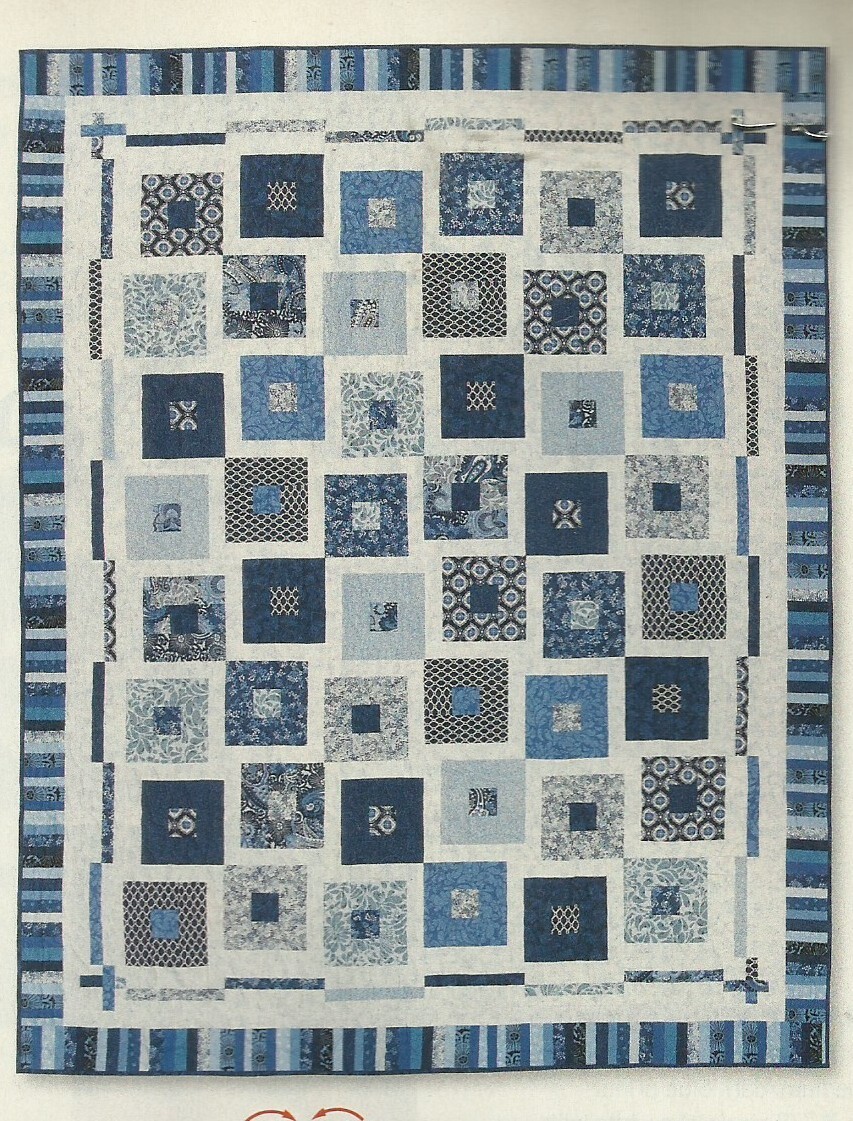 B0450 DEEP BLUE SEAS QUILT PATTERN/INSTRUCTIONS