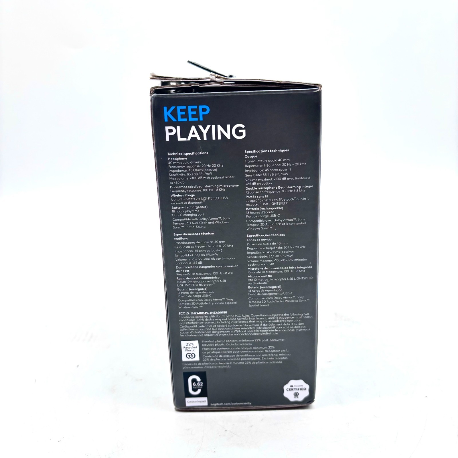Logitech Black G435 Lightweight Lightspeed Wireless Gaming Headset