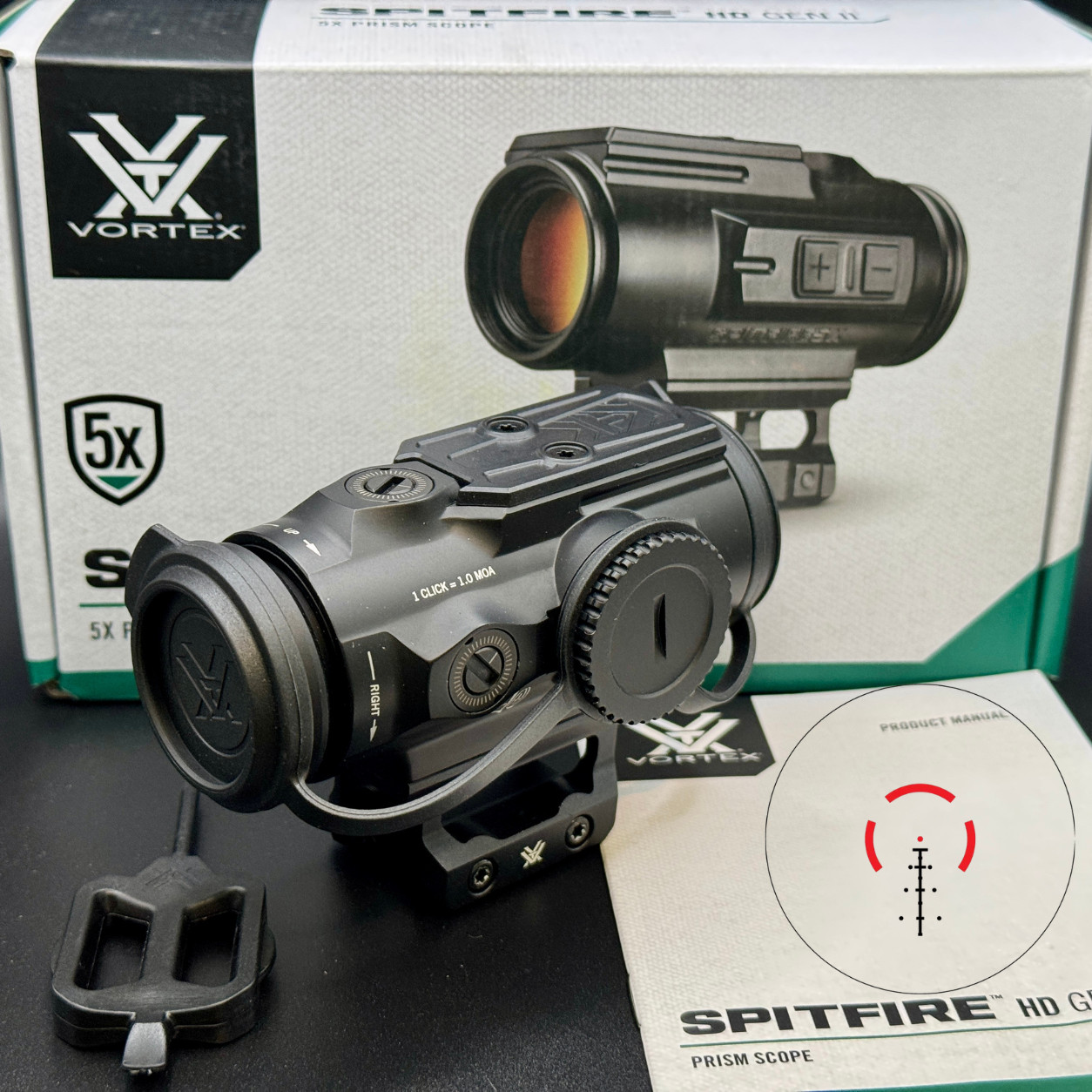 VX Optics Spitfire HD Gen II 5x Prism Scope SPR-500 BDCA Illuminated Reticle
