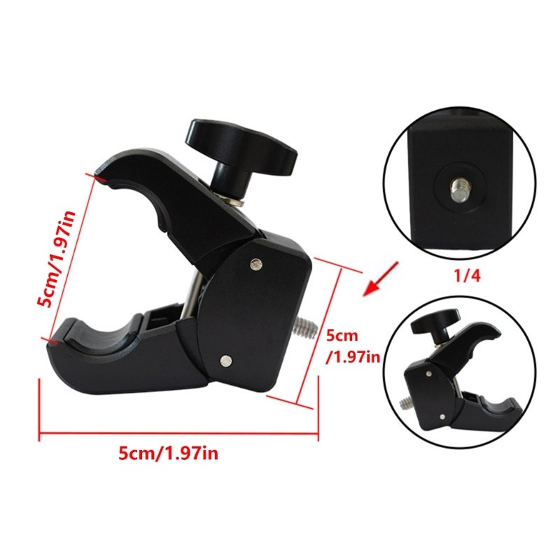 Professional Mounting Clamp Crabbing Clamp 1/4 Thread for Camera Photography