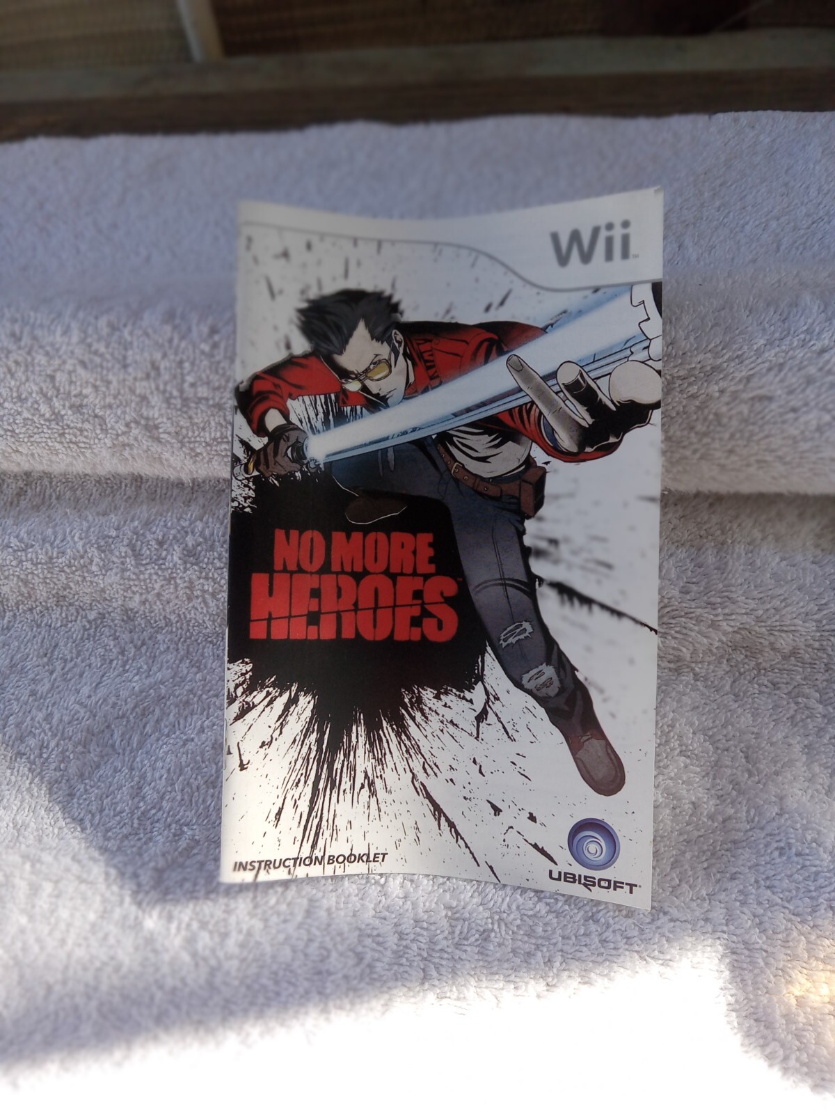No More Heroes (Nintendo Wii, 2009) Manual OnLy / No Game
