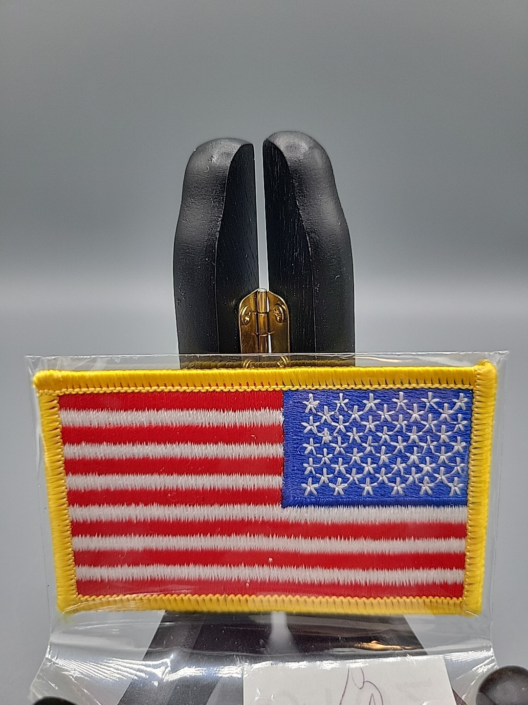 United States Flag 3.5" x 2" Embroidered Patch Military Biker Y2K VTG