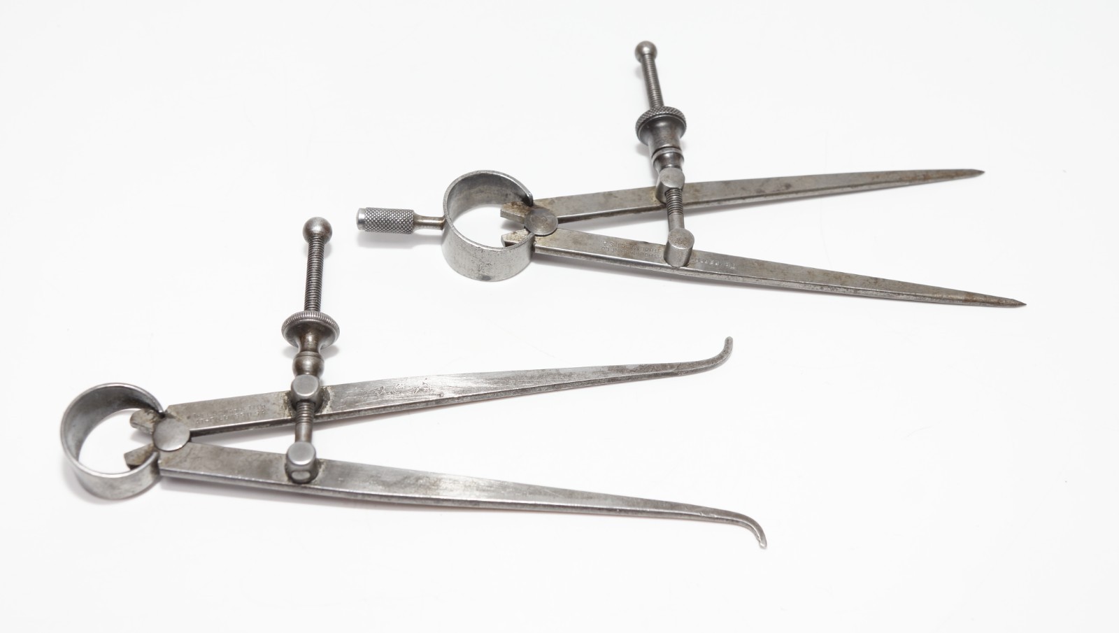 Starrett Flat Leg Divider & Internal Caliper Pair, USA