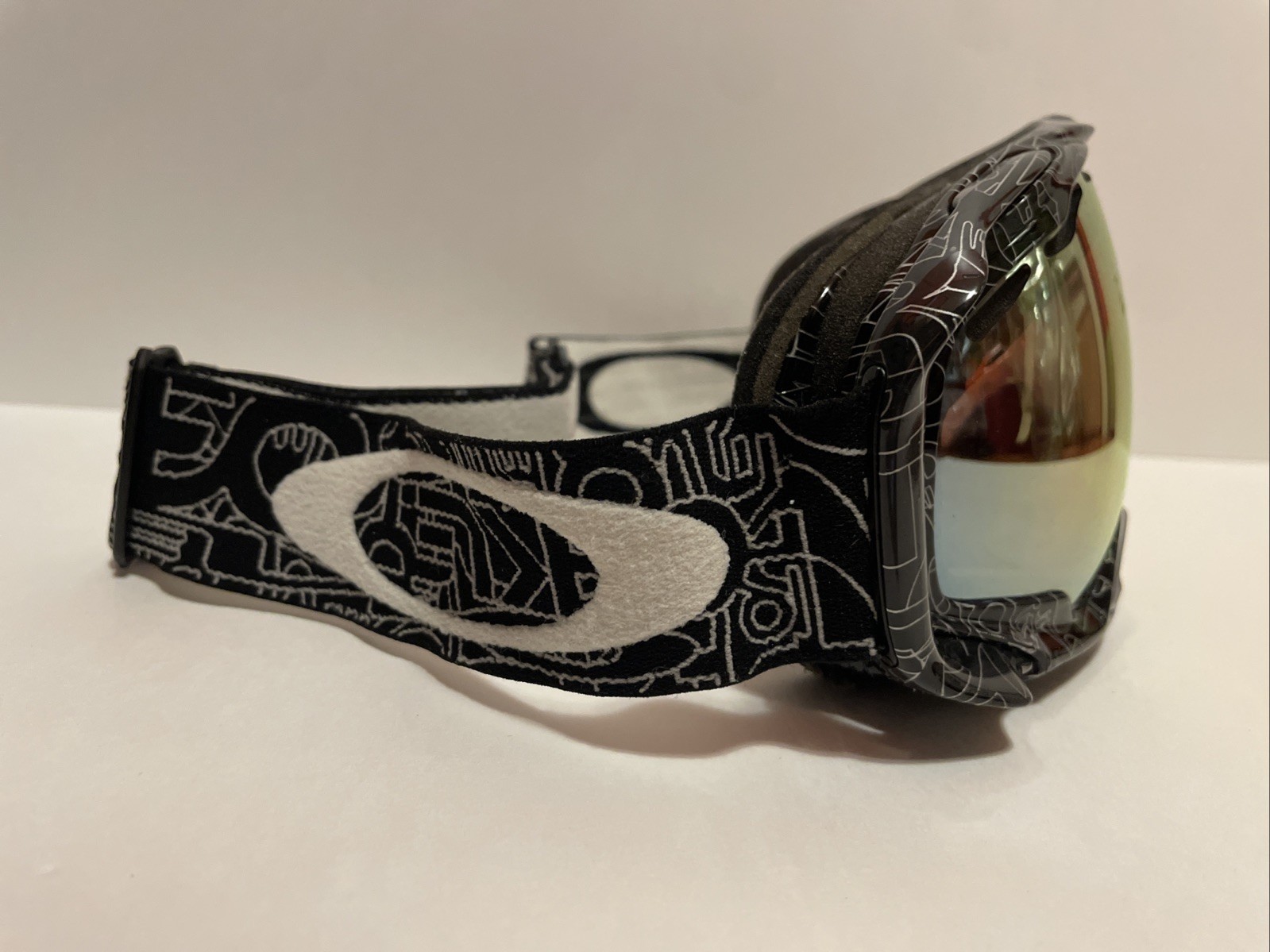 Oakley Splice Goggles, Black Pattern, Mirrored Iridium Lens