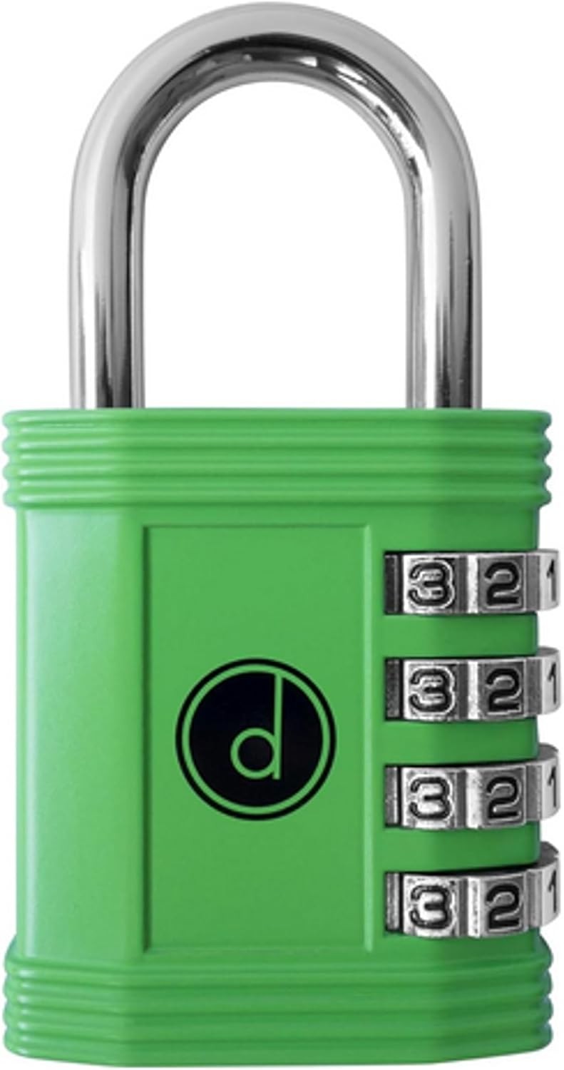 All-Weather Keyless 4-Digit Combination Lock - Green - 1 Pack Security Solution