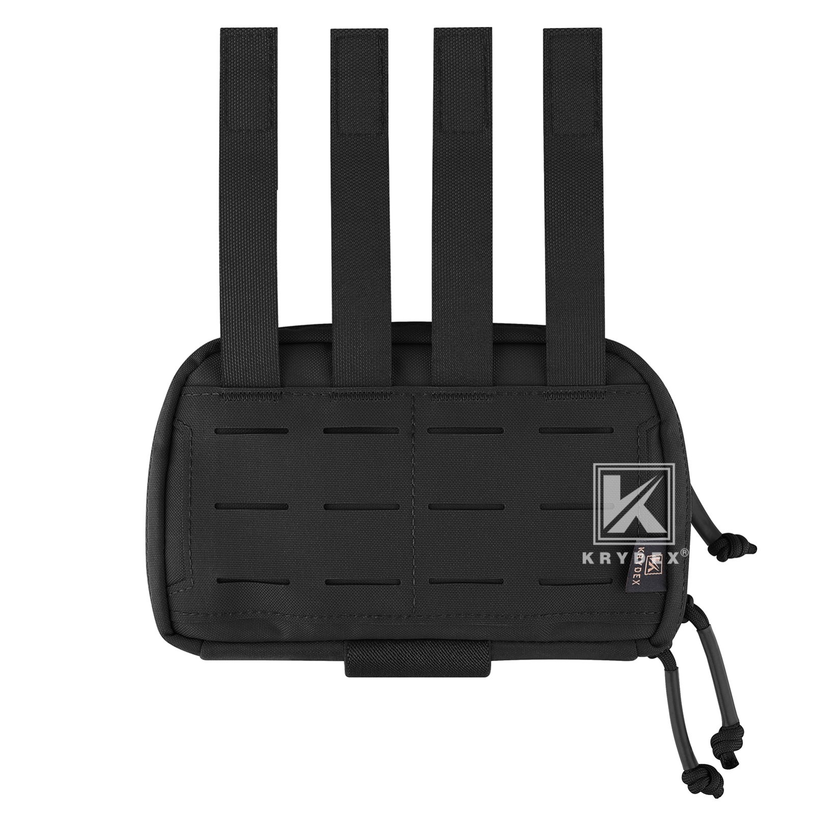 KRYDEX Tactical Modular Utility GP Pouch MOLLE Back Front Pocket Panel Small BK