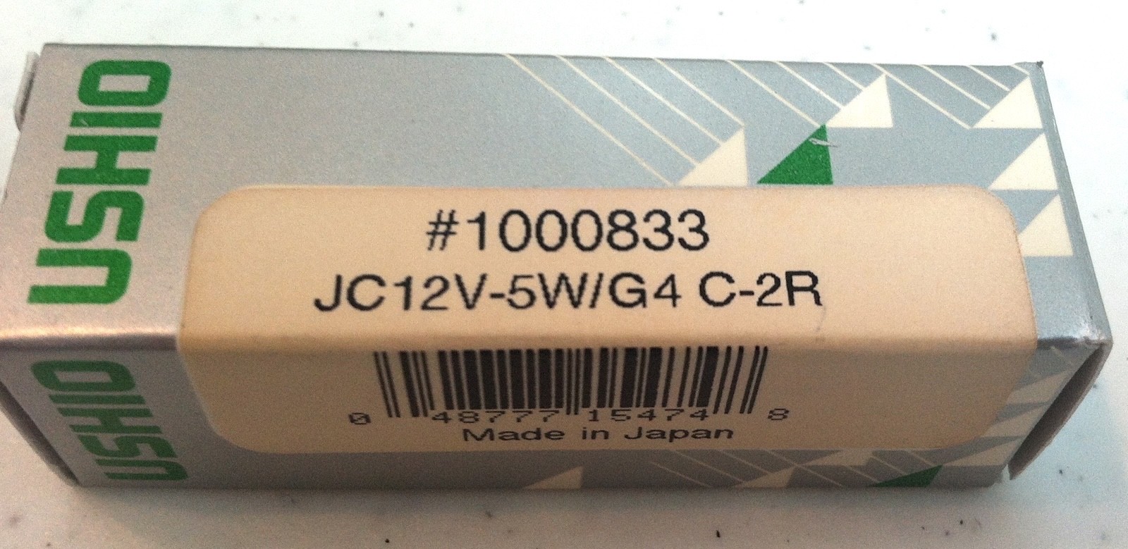 Four (4) Halogen Projection Lamps Bulb JC12V-5W/G4 C-2R USHIO 1000833 12V 5W G4