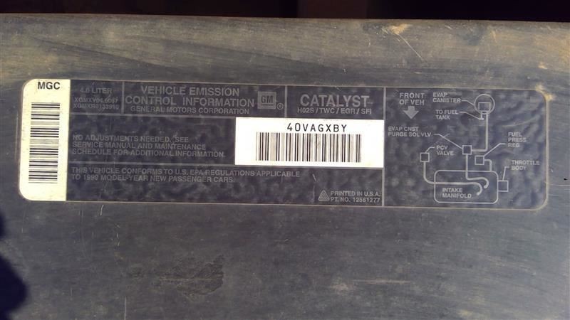 Chassis ECM Theft-locking Theft Deterrent Fits 93-99 EIGHTY EIGHT 183787