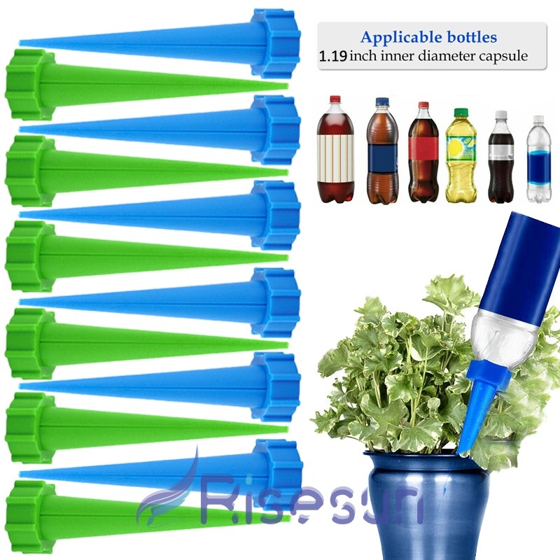 12PCS Plant Self Watering Spikes Automatic Waterer Devices Bottle Irrigation