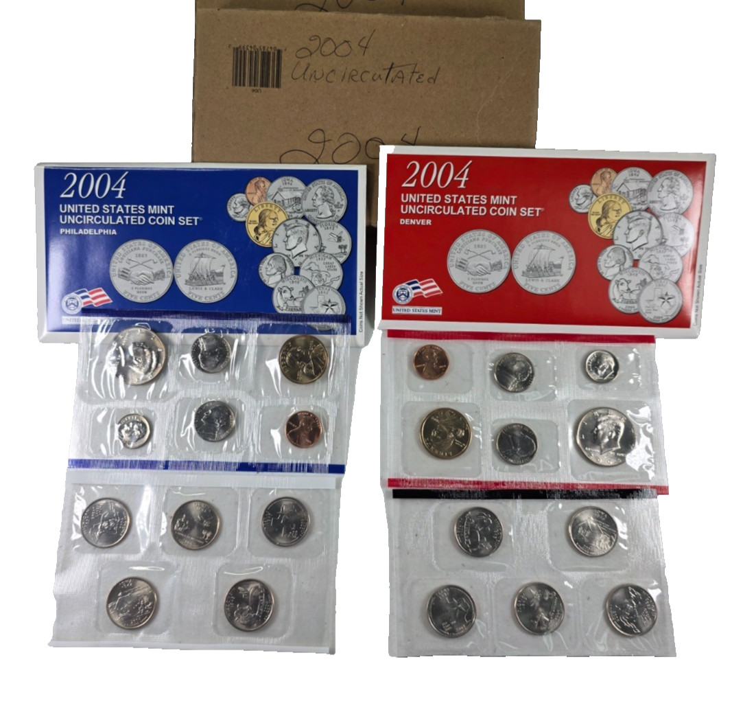 2004 P & D United States Mint Uncirculated Annual 22-Coin Set