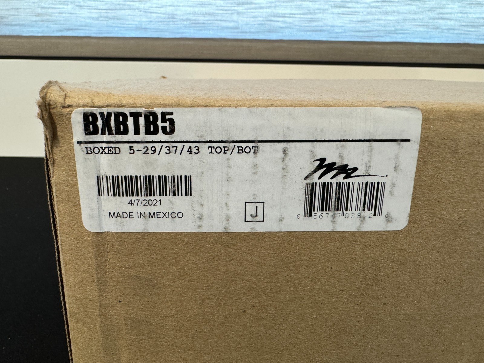 NEW Middle Atlantic BXBTB5 Slim 5 Equipment Rack Top/Bottom ONLY