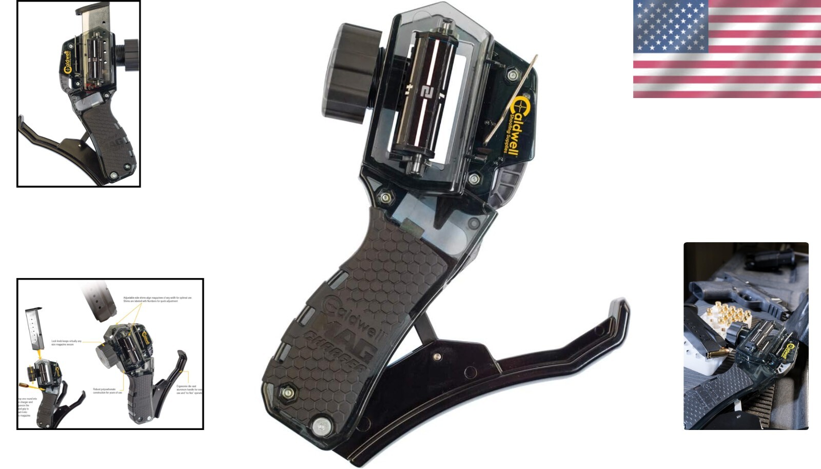 Universal Pistol Loader for Easy Loading - Multi-Caliber & Adjustable Settings