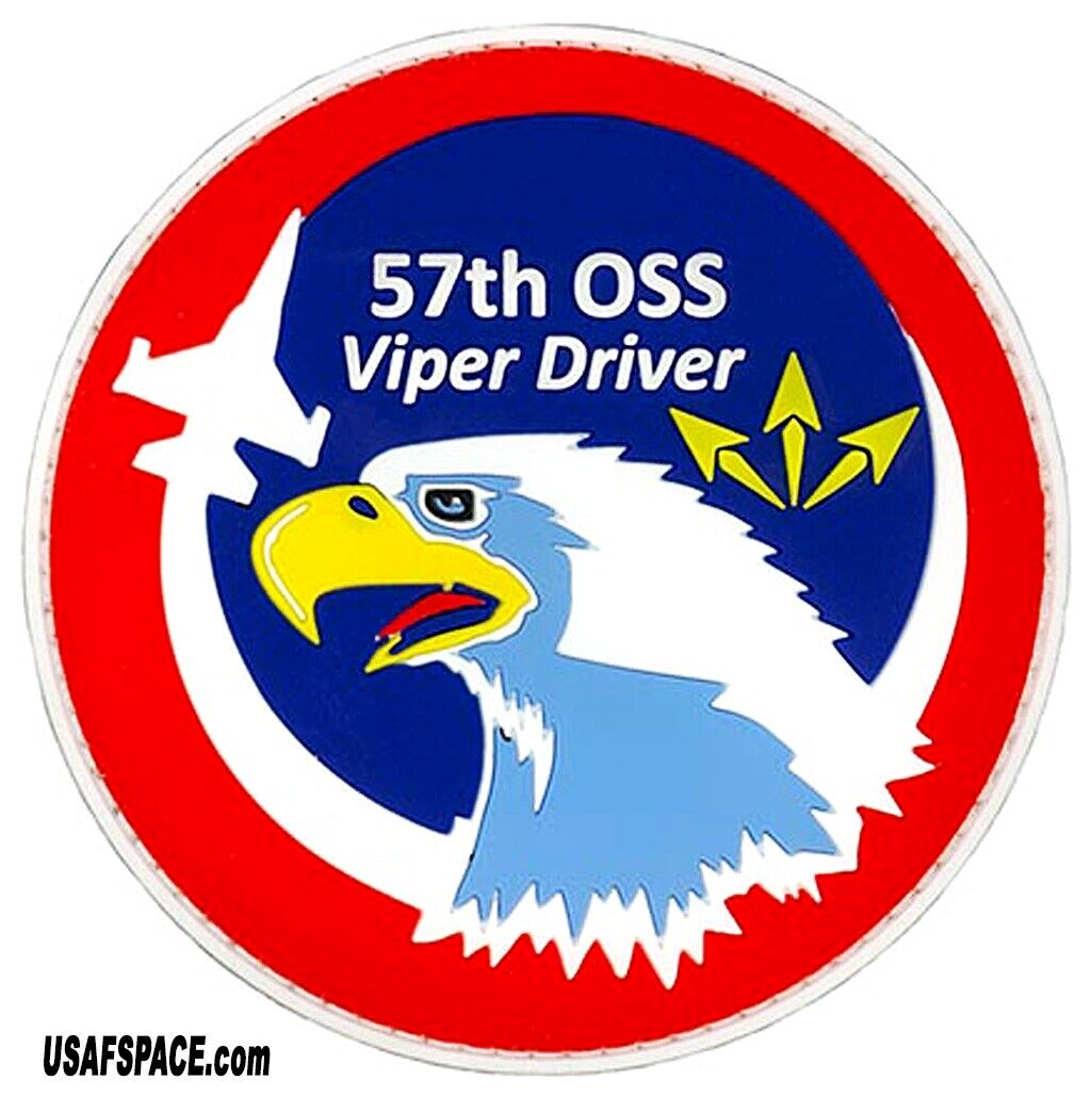 USAF 57TH OPERATIONS SUPPORT SQ -57 OSS- F-16 VIPER DRIVER- VEL PVC PATCH