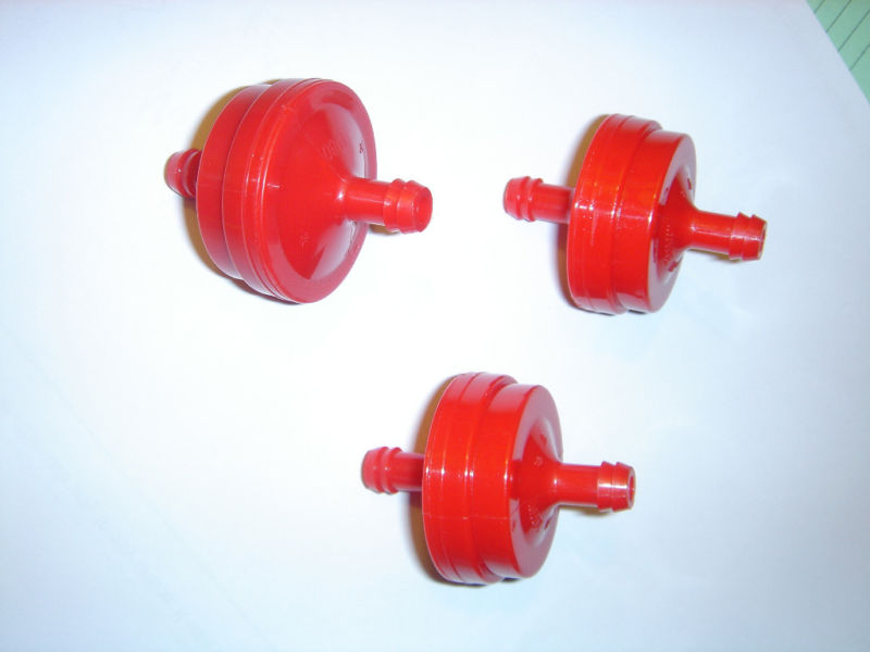3pc 1/4" dia. inline fuel filter Rotary 6000 repl Briggs 298090 w/ FREE shipping
