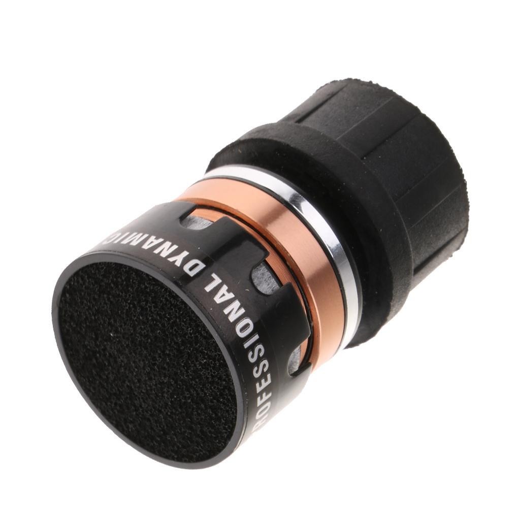 Practical DIY Wired Wireless Micophone MIC Cartridge KTV Accessory Black