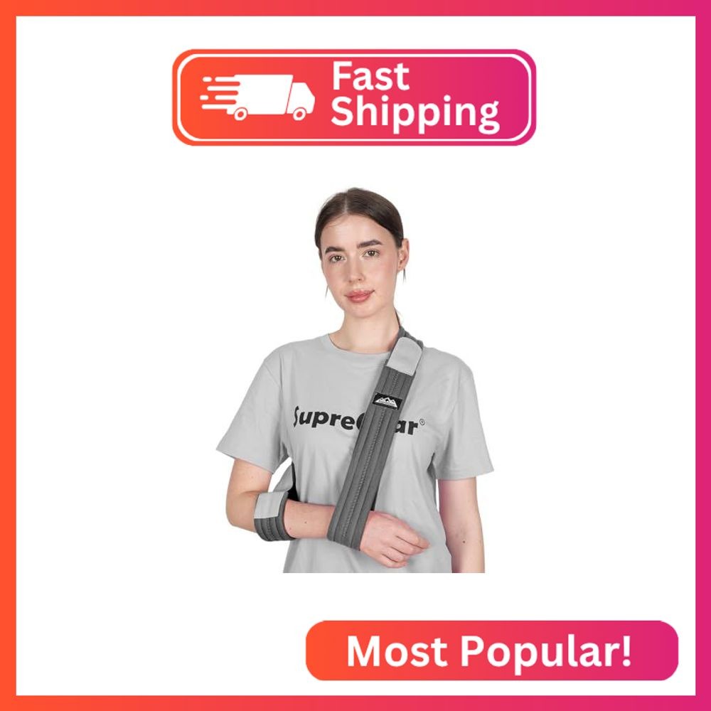 supregear Arm Sling, Adjustable Arm Support Strap, Lightweight Shoulder Immobili