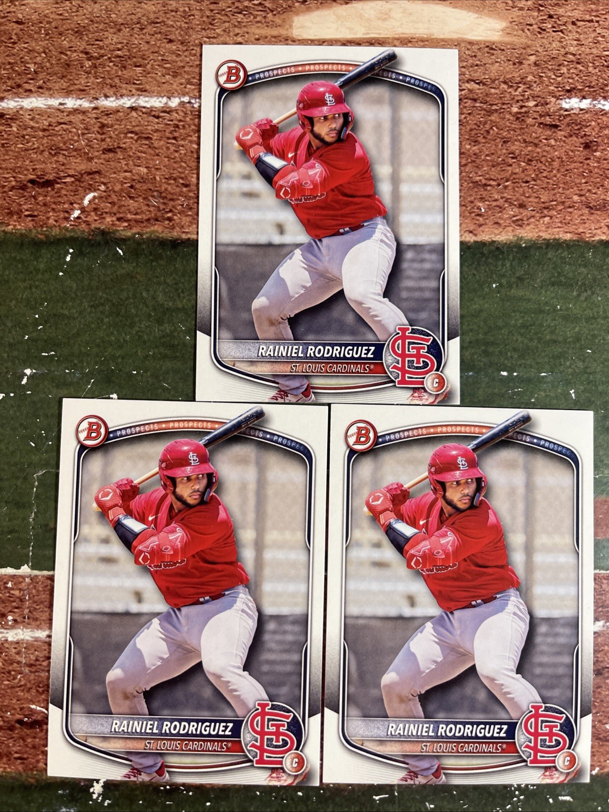 2025 Bowman Draft Rainiel Rodriguez (3) Card Prospects Lot Cardinals #BD-72