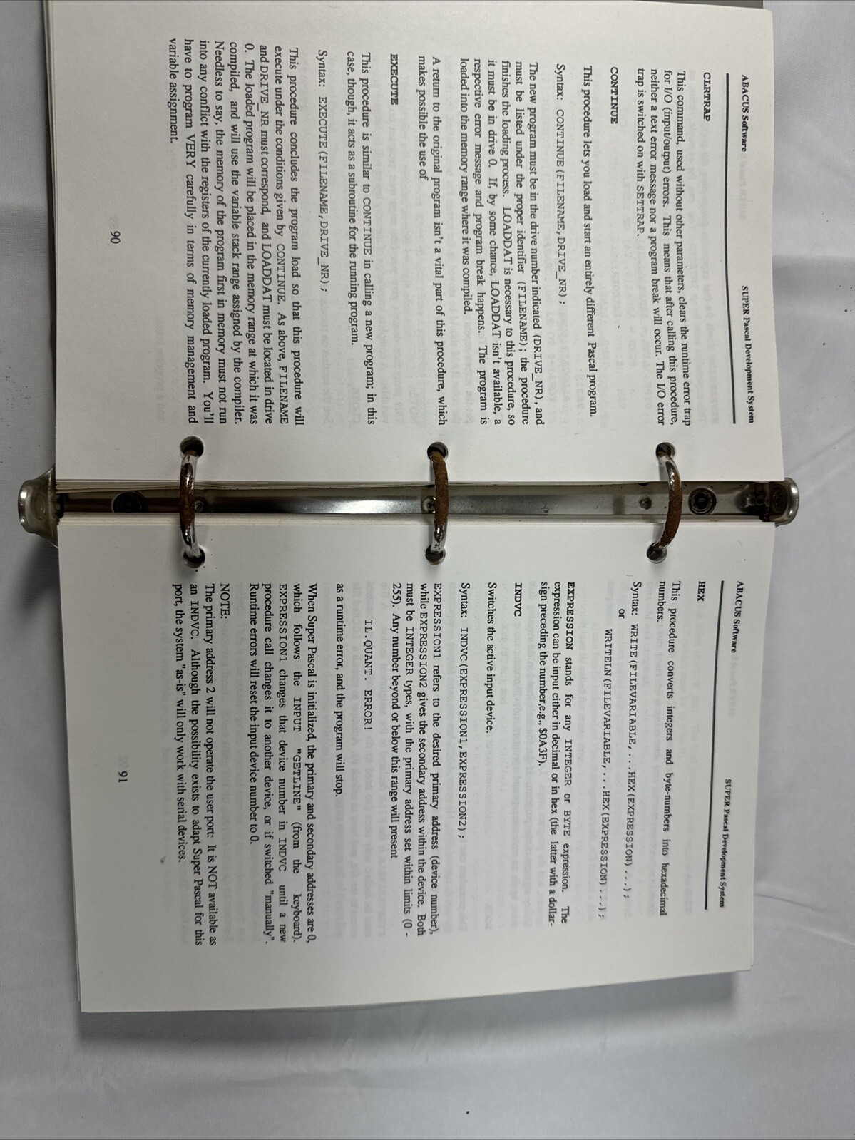 Super Pascal 64 Commodore 64 C64 Abacus Compiler Manual Book Very Rare Untested