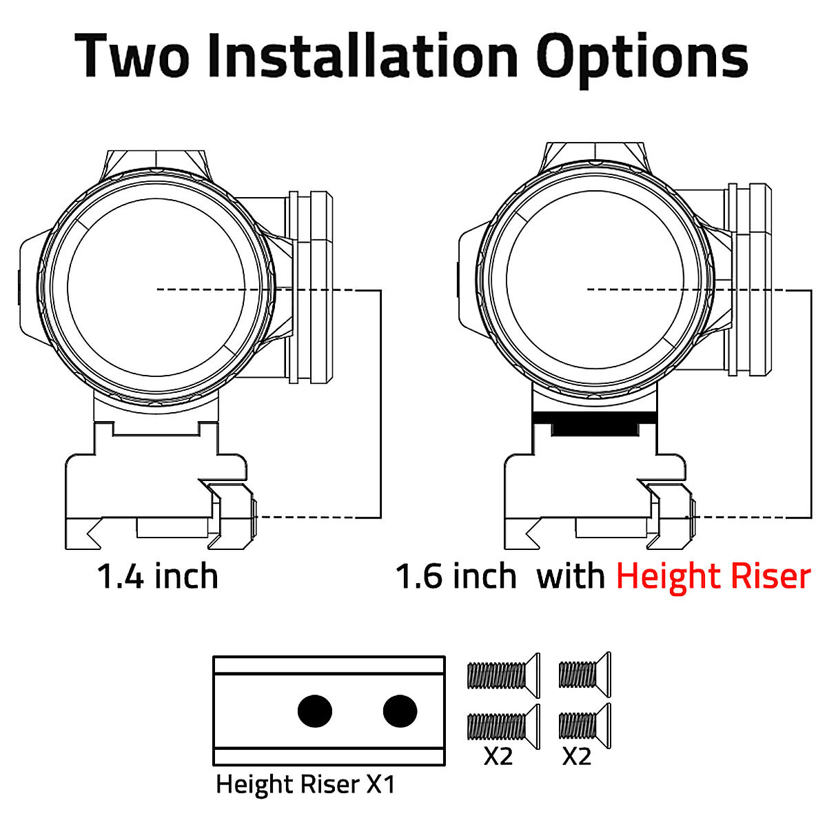 3X Motion Awake Red Dot Sight Scope Illuminated BDC Reticle For 223/5.56 Caliber