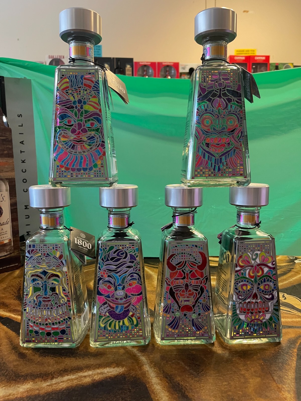 1800 Tequila Essential Artist Series Raúl de Nieves Limited Edition - 6 EMPTY