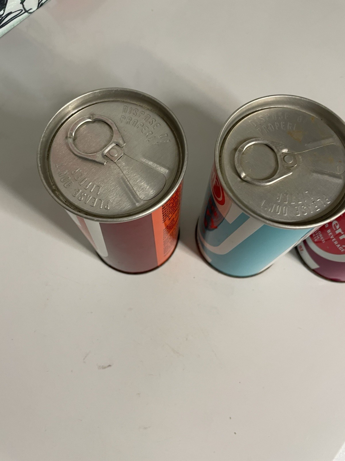 3-Staff Sugar Free-cherry Soda Cans Unopened-empty-Error