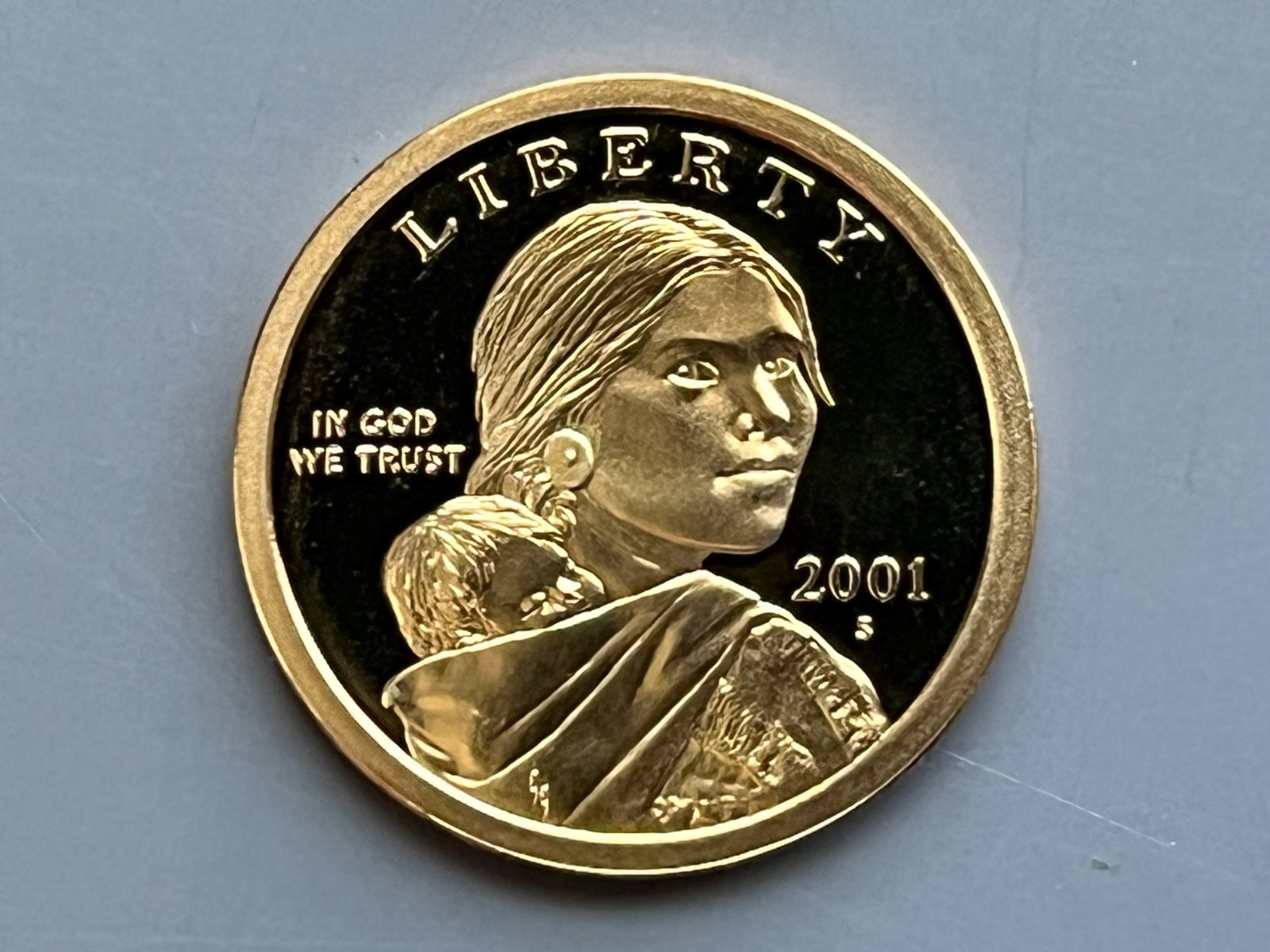 2001 S Proof Sacagawea Native American Dollar - From Proof Set - Ships Free US!