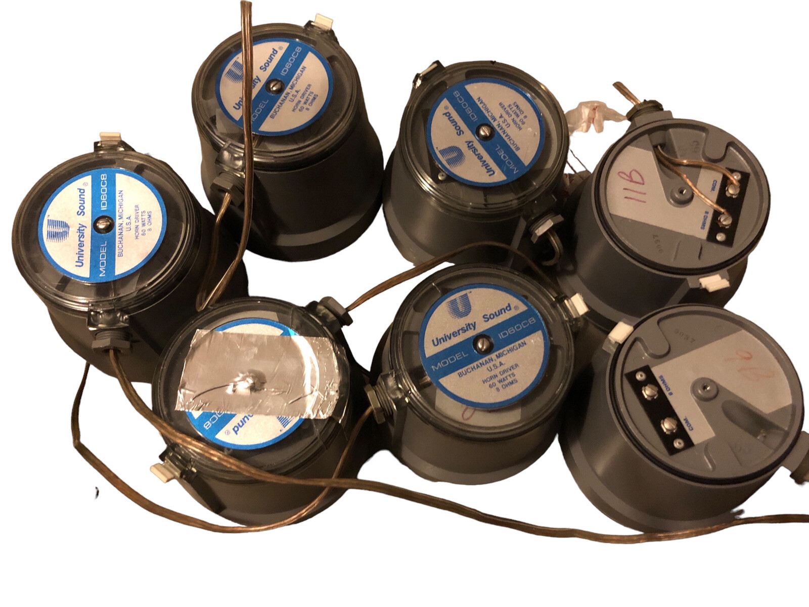 Lot of 7 University Sound ID60C8 Horn Driver 60w 8ohm