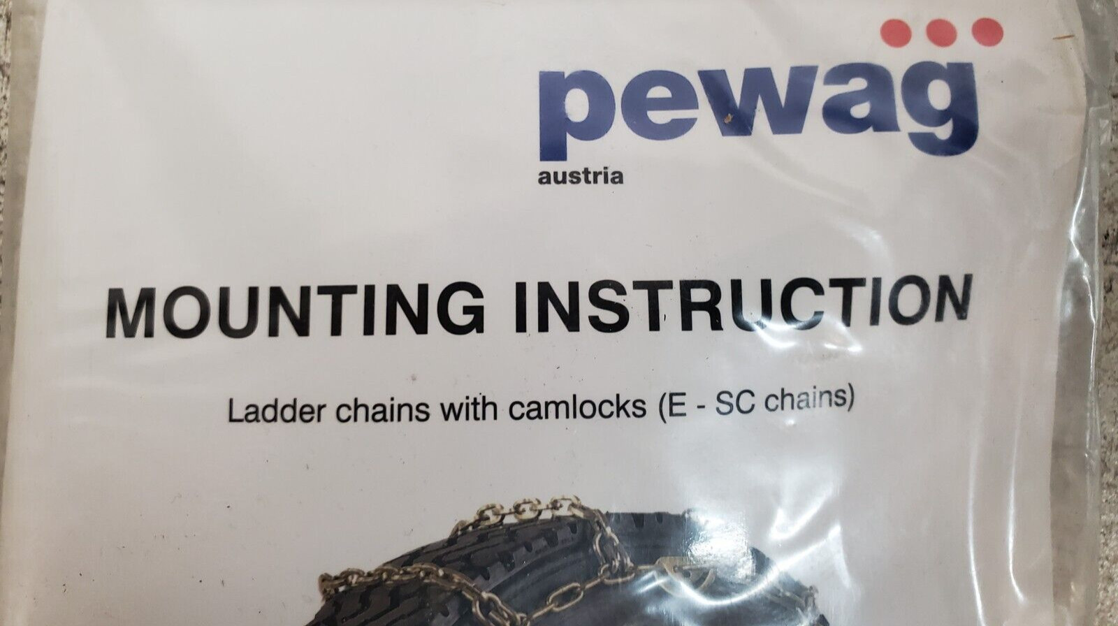 2 Quantity of Pewag Ladder Chains with Camlocks E2219 | E-SC (2 Qty)