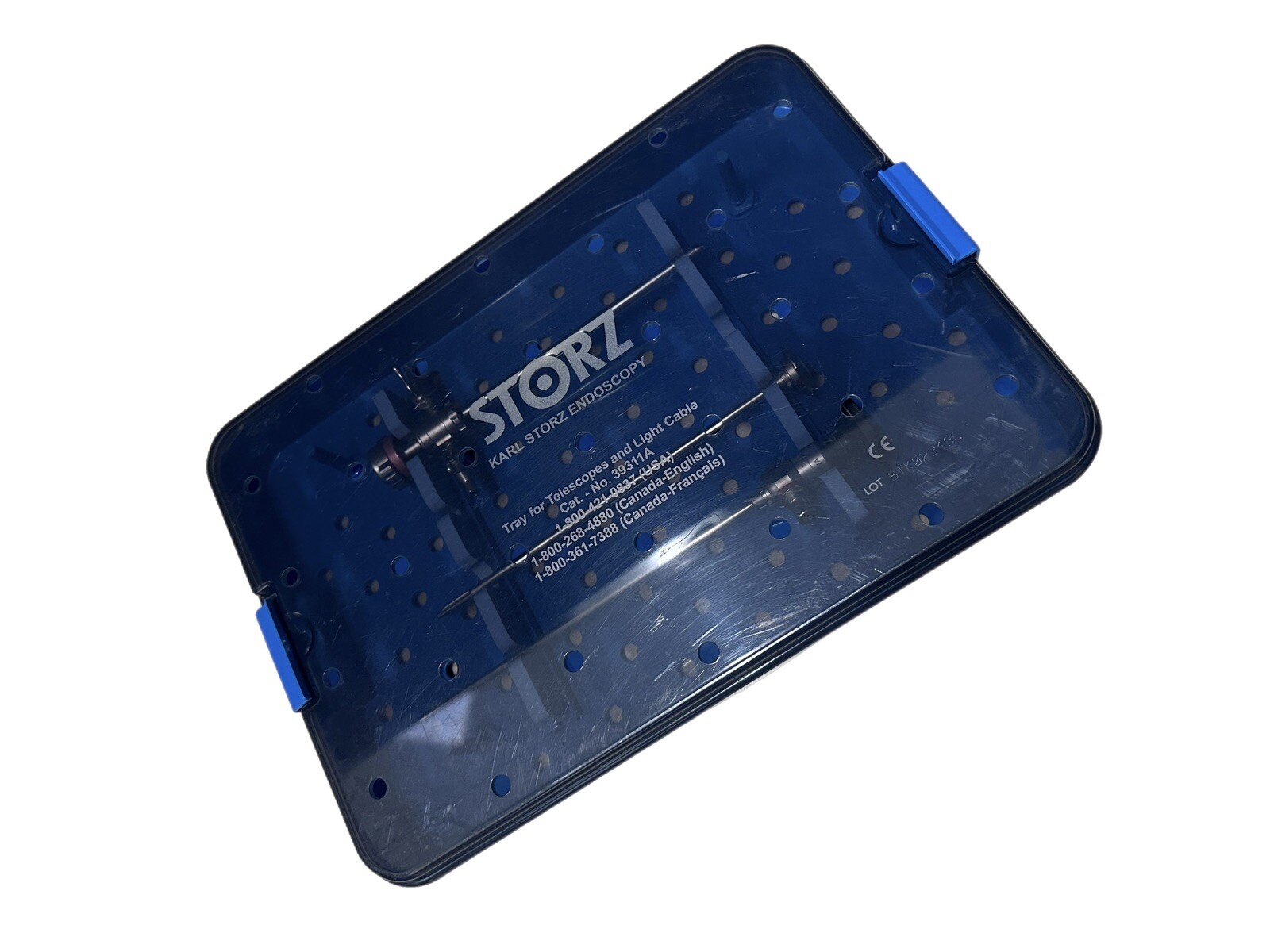 Storz 7230BA 4mm 30° with sterilization tray, Sheath and obturator.