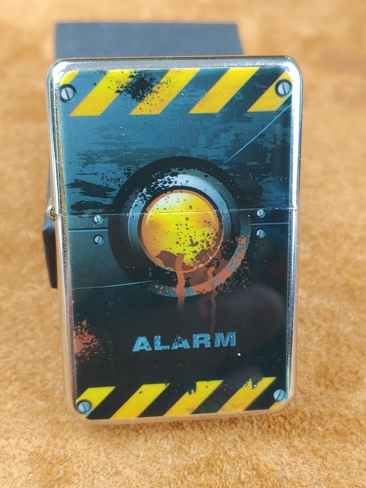 STAR-1 Steel Lighter - WARNING SIGNS - ALARM #L185 NEW in Gift Box!