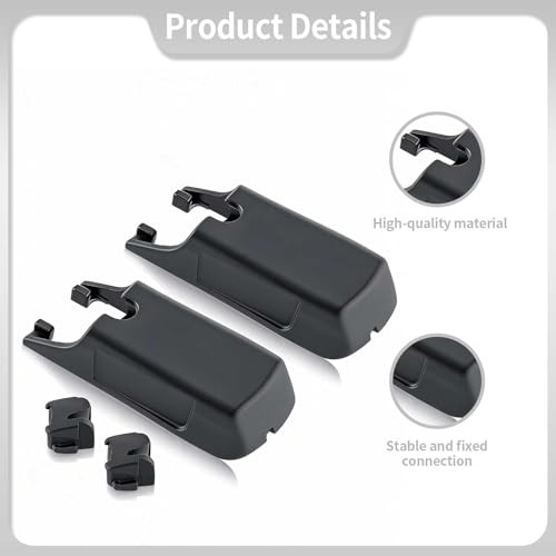 2 Pcs Set W000050335 Front Windscreen Wiper Arm Cover Cap with Push Clips,