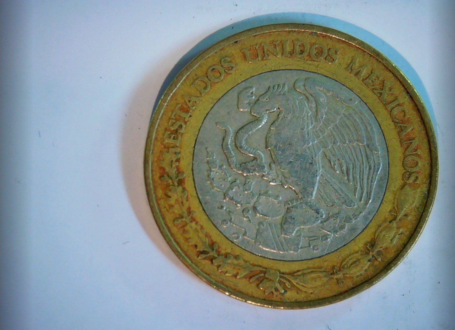 Mexico 2001 10 Pesos 10 Pesos (Aztec Sun Stone / Ringed bimetallic type) Coin