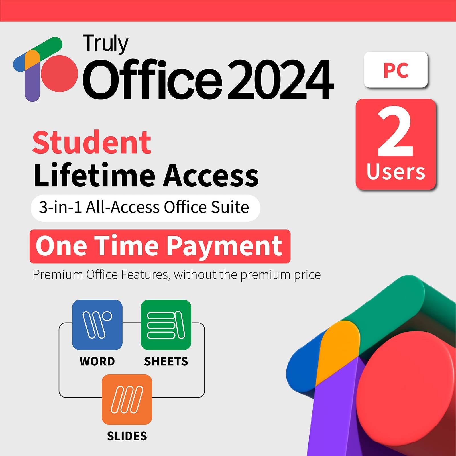 TrulyOffice 2024 Student License for Windows | 3 in 1 All Access TrulyOffice ...