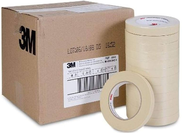 1x 3M Scotch Automotive Masking Tape-18mmX50m 48 Rolls Car Detailing TOP QUALITY