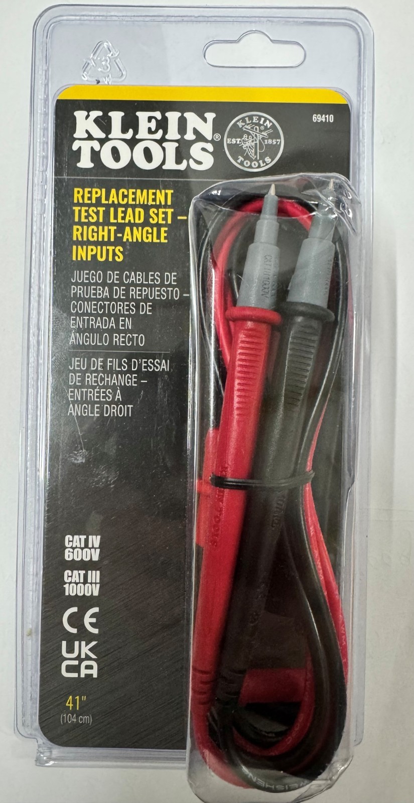 Klein Tools 69410 Replacement Test Lead Set