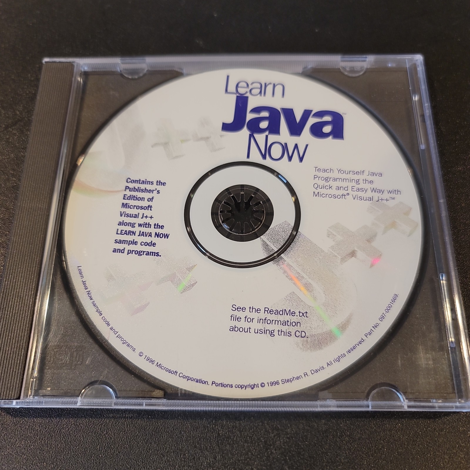 Learn Java Now Microsoft Windows 95 CD 1996