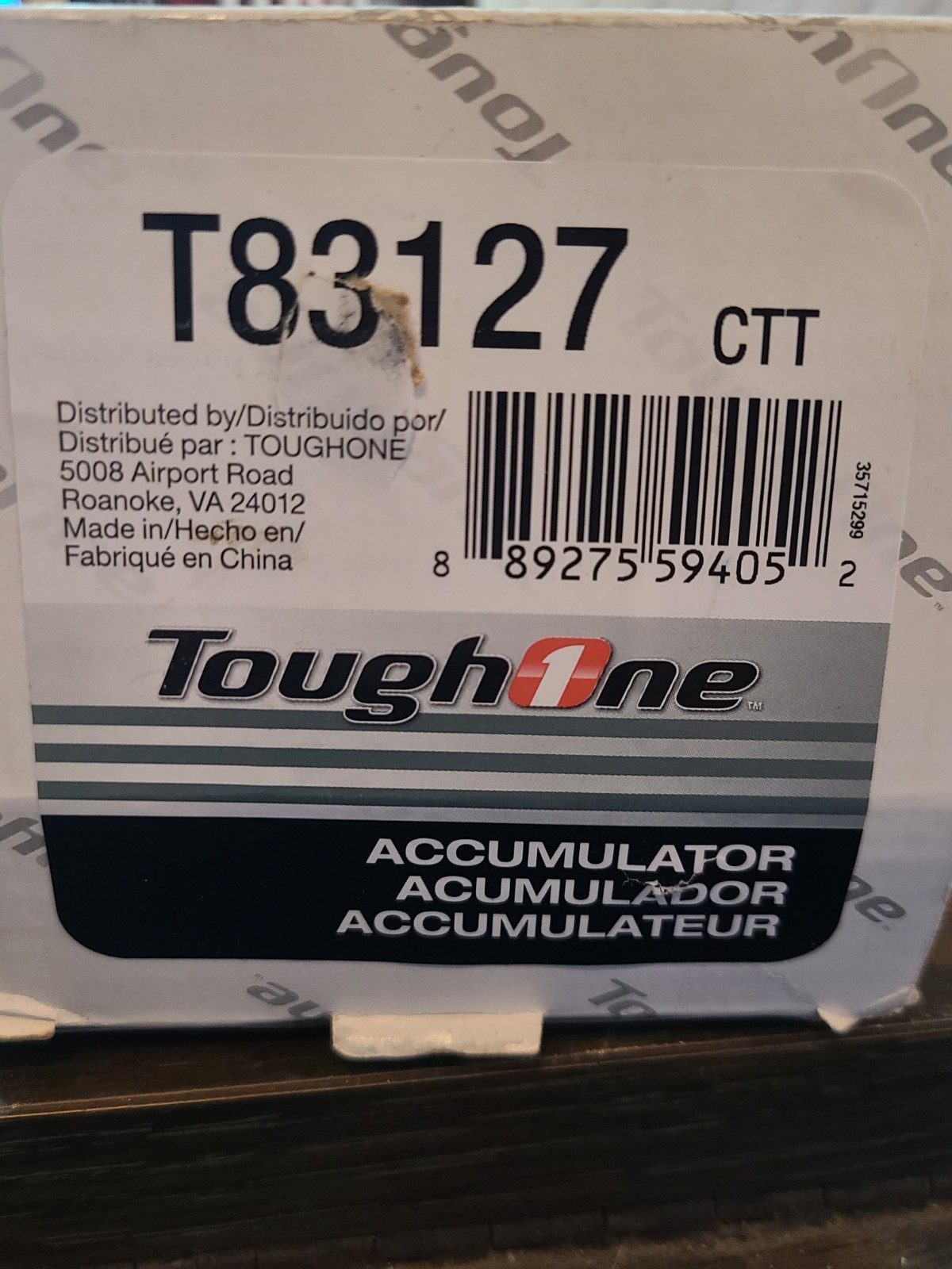 Toughone AC Accumulator T83127