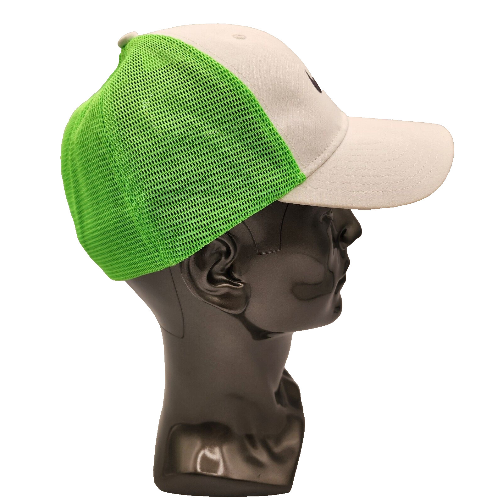 Nike Golf Flexfit Hat L/XL Mesh Back Neon Green/White/Black (01-1003-GN)