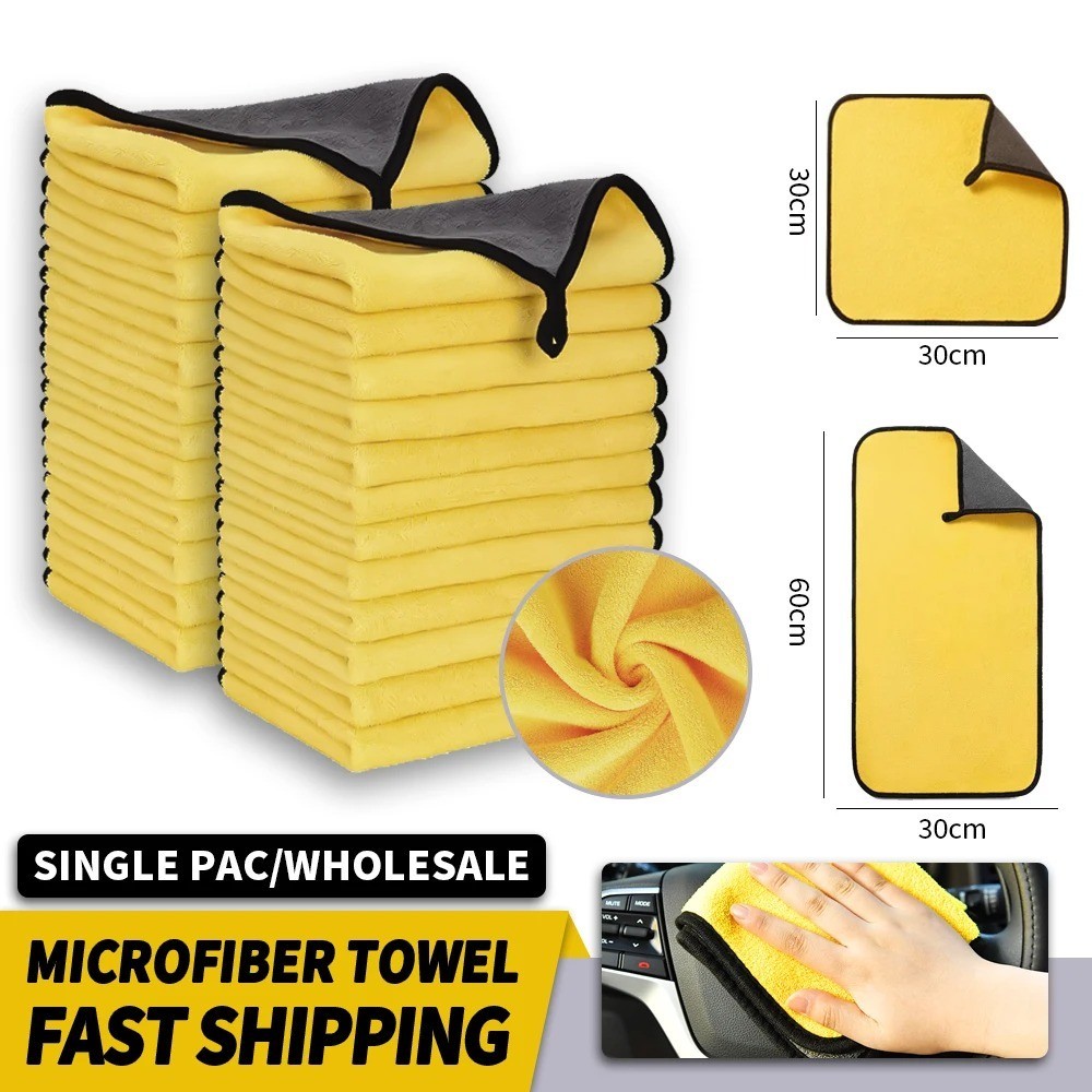 Microfiber Cleaning Cloth Car Wash Towel Drying Rag Car Polishing Detailing