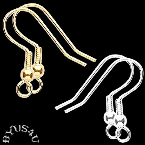 EARWIRE FANCY FRENCH EARRING HOOK GOLD PLATED 100/150/300/500