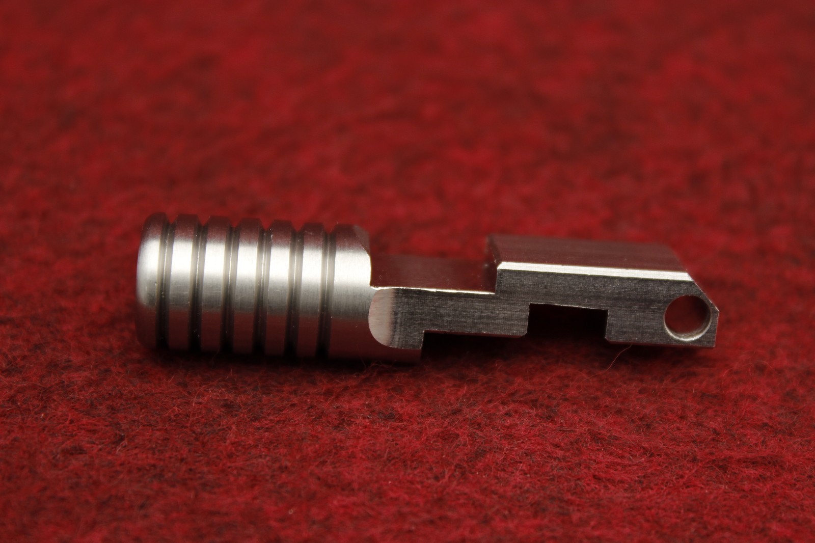 KIDD Bolt Handle Upgrade Charging Assembly in a 10/22® or Ruger®-Silver Ring
