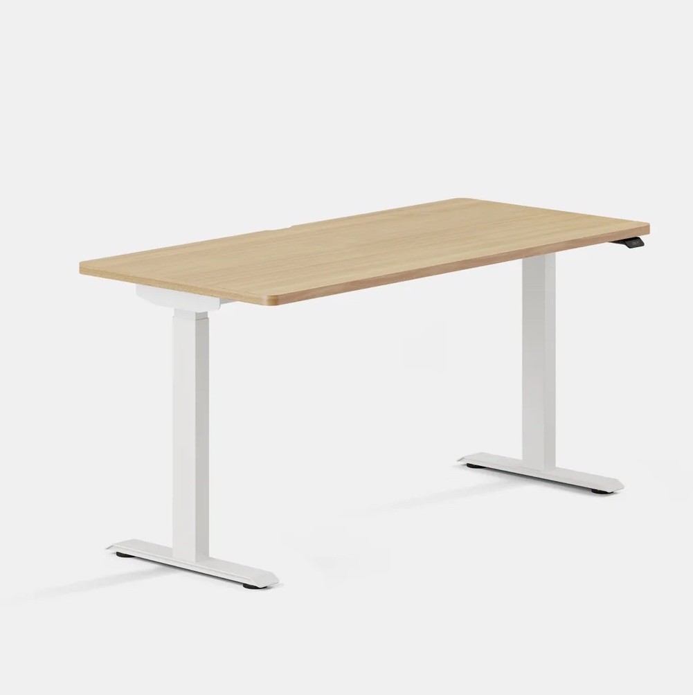 New Branch Furniture Duo Standing Desk 58” X 27” WoodGrain Desktop ONLY