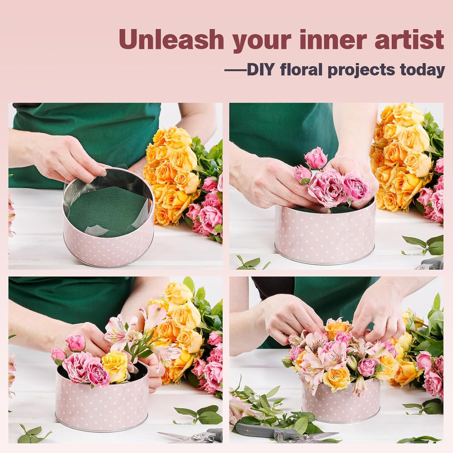 2026 Floral Foam Blocks 6-Pack for Fresh & Artificial Flower Arrangements